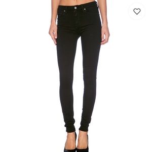 7 for all Mankind b(air) Black Skinny Jeans